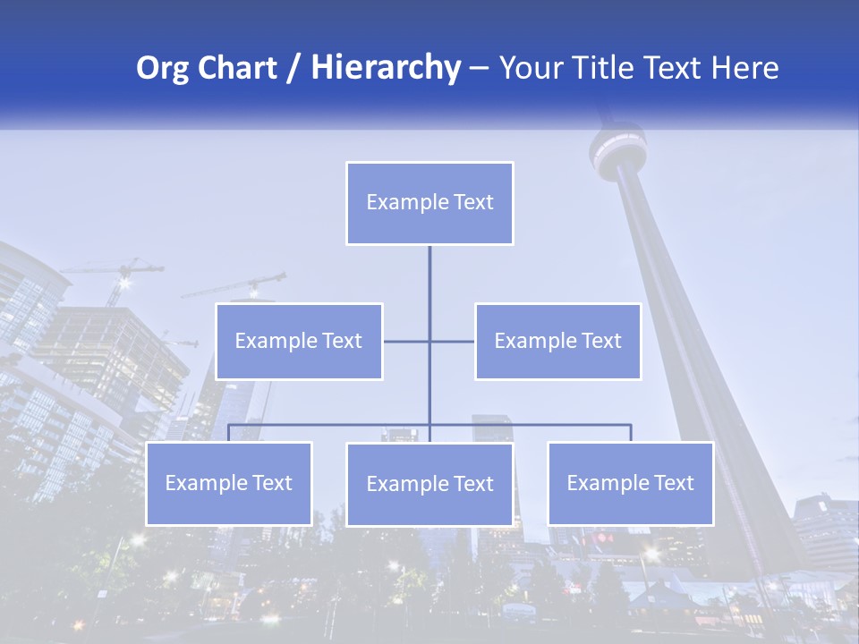A Picture Of A Tall Building With A Sky Line In The Background PowerPoint Template
