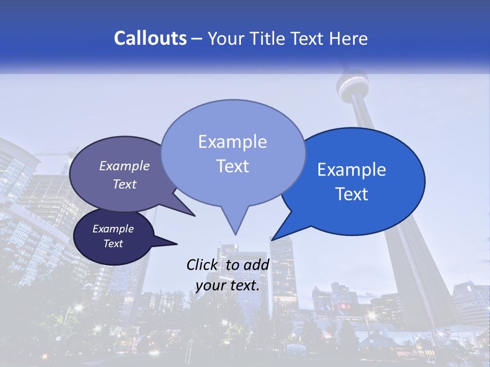 A Picture Of A Tall Building With A Sky Line In The Background PowerPoint Template
