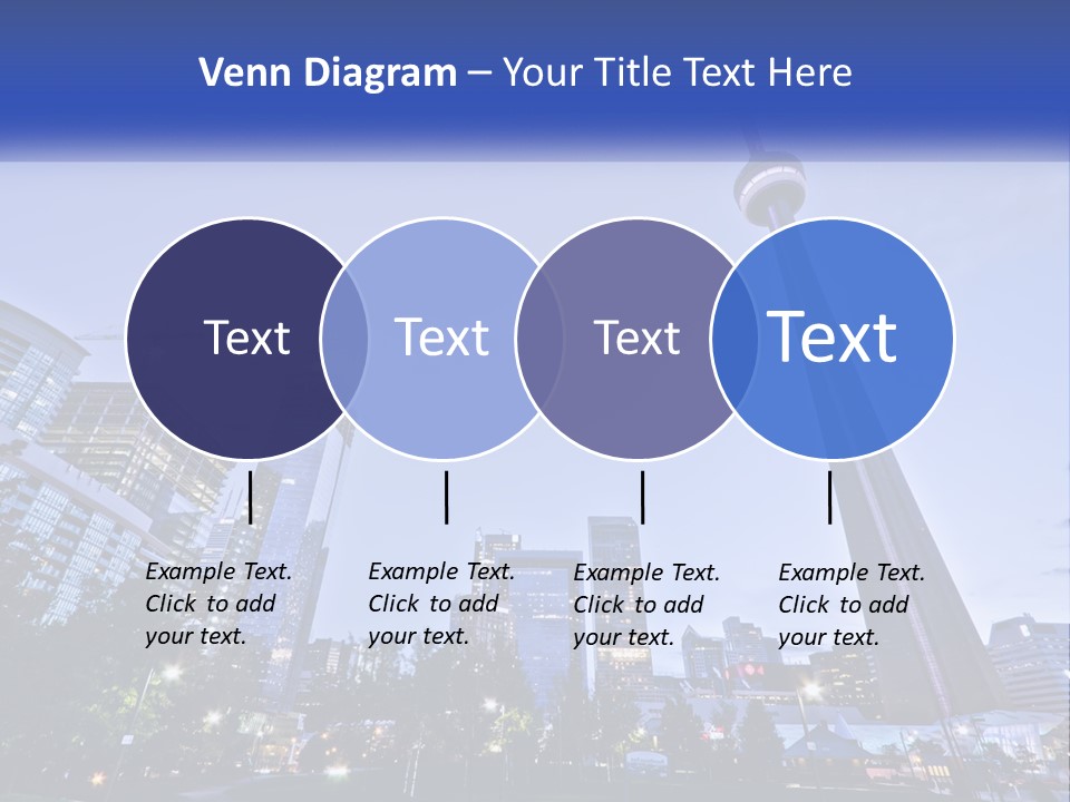 A Picture Of A Tall Building With A Sky Line In The Background PowerPoint Template