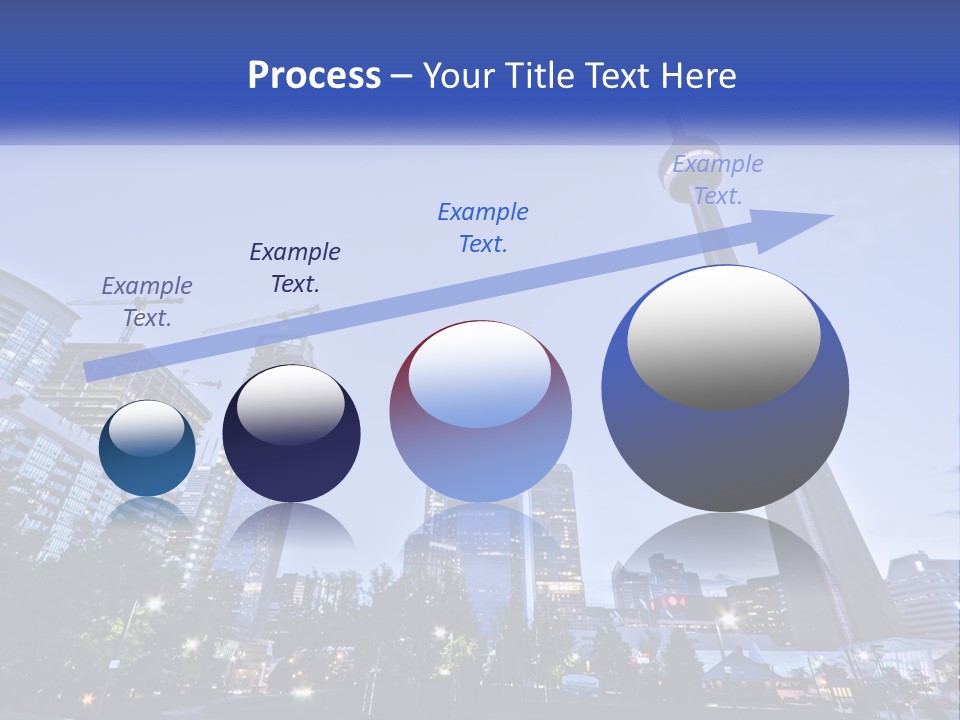 A Picture Of A Tall Building With A Sky Line In The Background PowerPoint Template