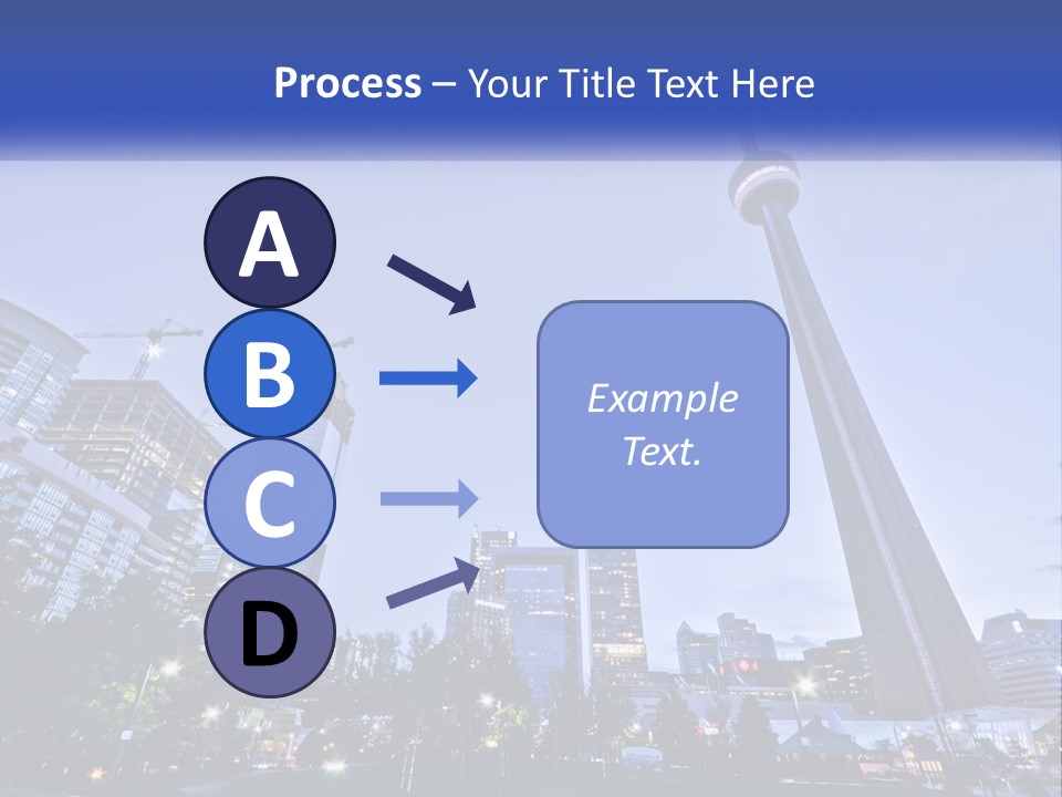 A Picture Of A Tall Building With A Sky Line In The Background PowerPoint Template