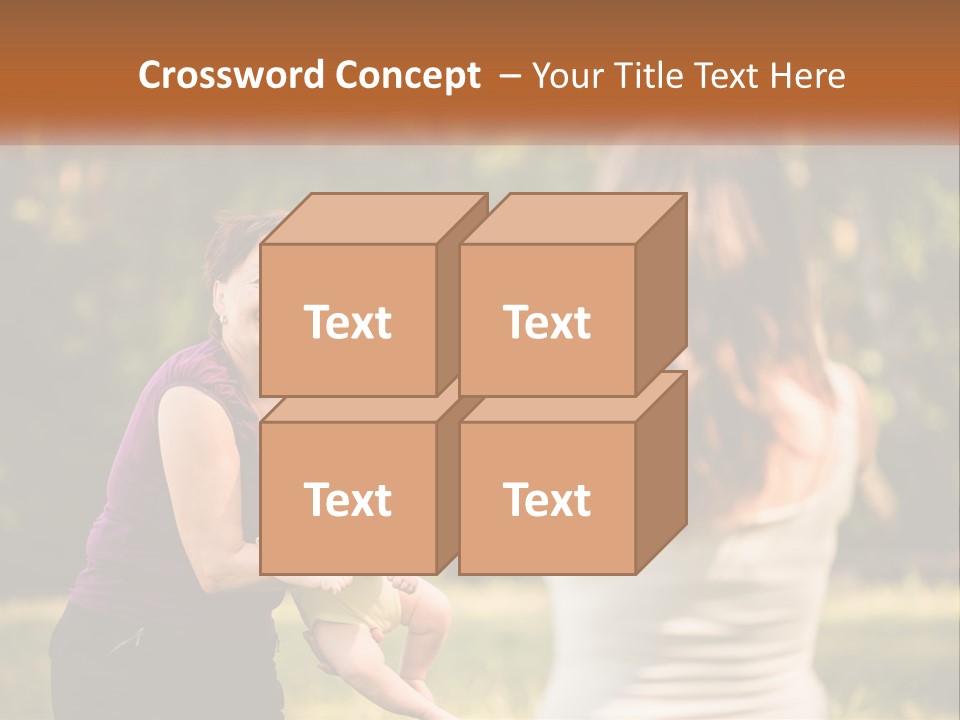 A Woman Taking A Picture Of A Woman Holding A Baby PowerPoint Template