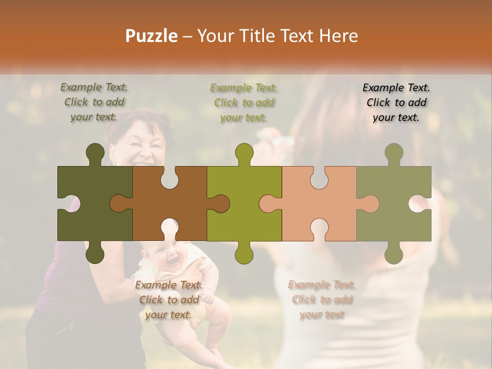 A Woman Taking A Picture Of A Woman Holding A Baby PowerPoint Template