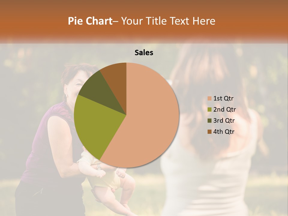 A Woman Taking A Picture Of A Woman Holding A Baby PowerPoint Template