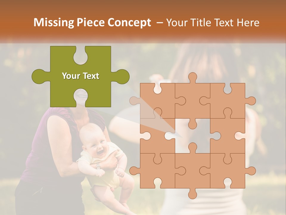 A Woman Taking A Picture Of A Woman Holding A Baby PowerPoint Template