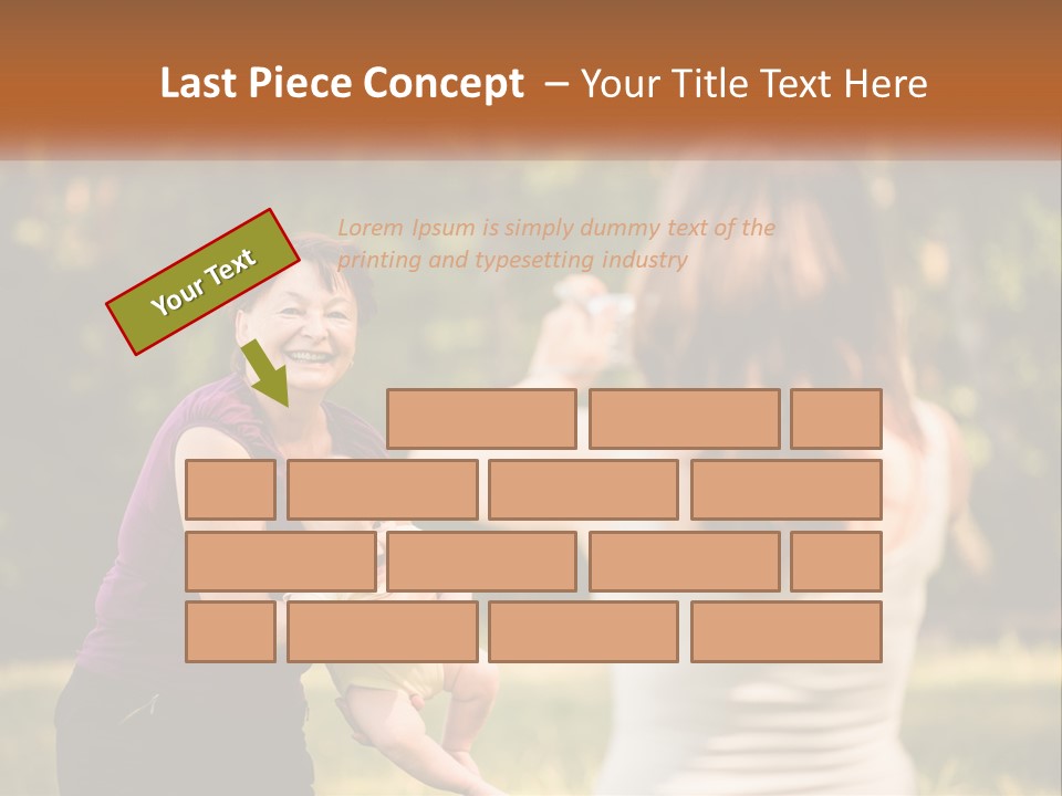 A Woman Taking A Picture Of A Woman Holding A Baby PowerPoint Template