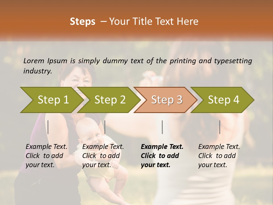 A Woman Taking A Picture Of A Woman Holding A Baby PowerPoint Template
