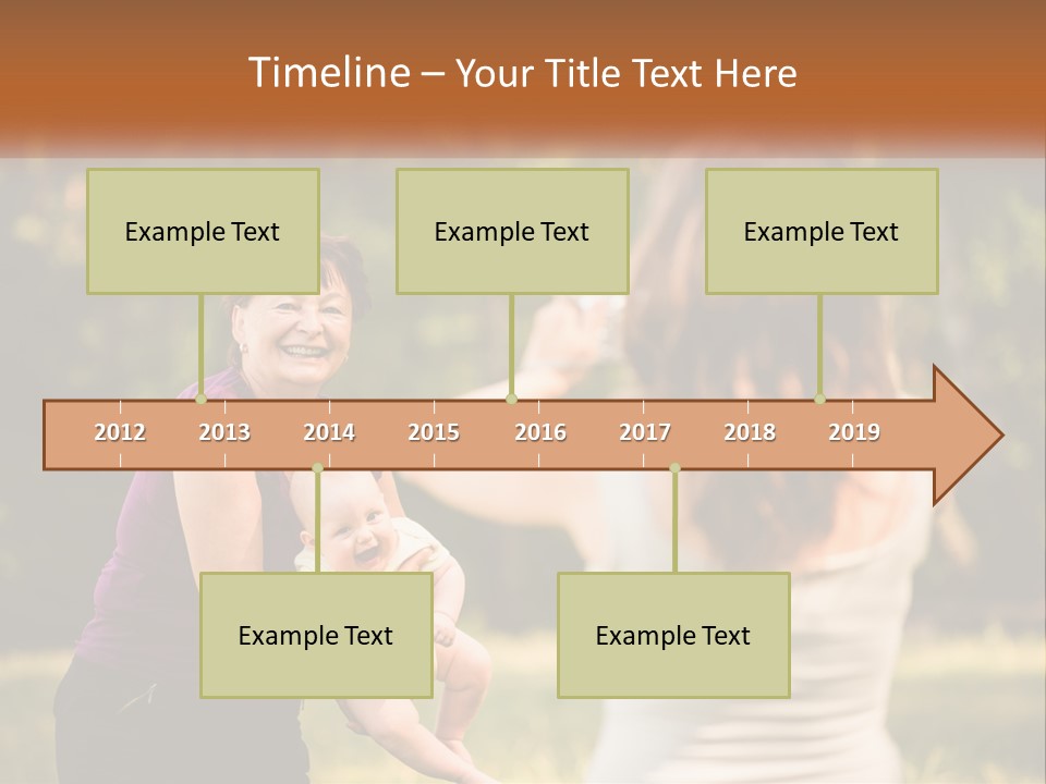 A Woman Taking A Picture Of A Woman Holding A Baby PowerPoint Template