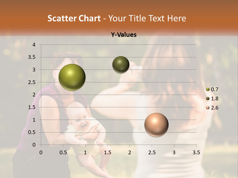 A Woman Taking A Picture Of A Woman Holding A Baby PowerPoint Template