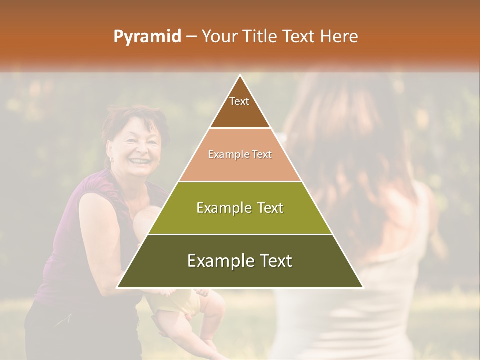 A Woman Taking A Picture Of A Woman Holding A Baby PowerPoint Template