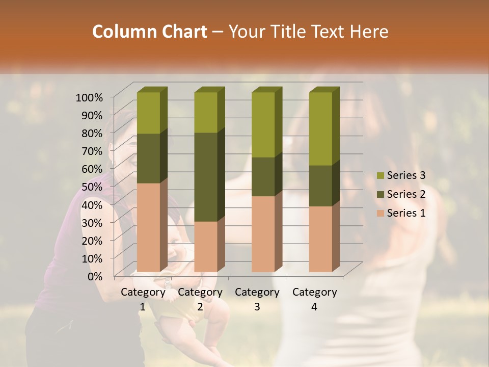 A Woman Taking A Picture Of A Woman Holding A Baby PowerPoint Template