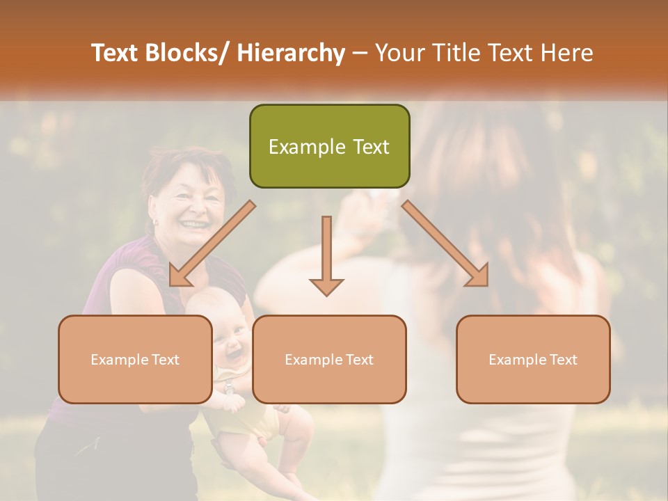 A Woman Taking A Picture Of A Woman Holding A Baby PowerPoint Template