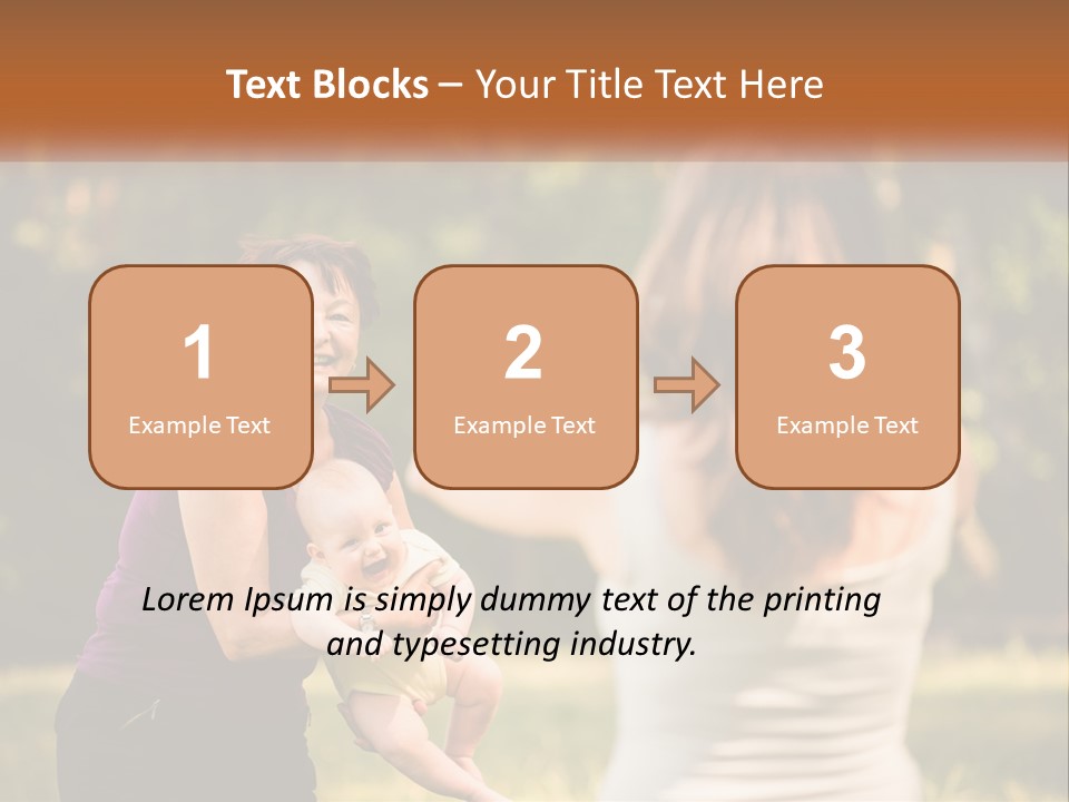 A Woman Taking A Picture Of A Woman Holding A Baby PowerPoint Template