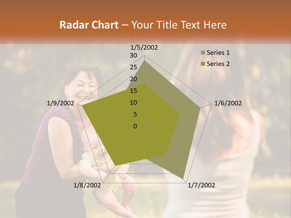 A Woman Taking A Picture Of A Woman Holding A Baby PowerPoint Template