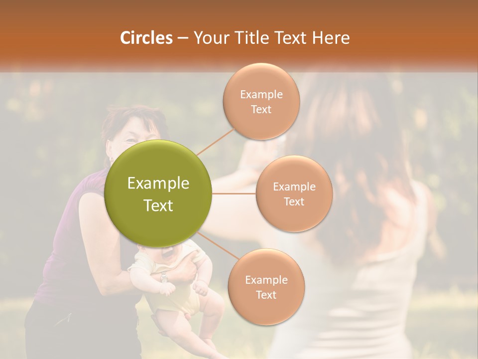 A Woman Taking A Picture Of A Woman Holding A Baby PowerPoint Template