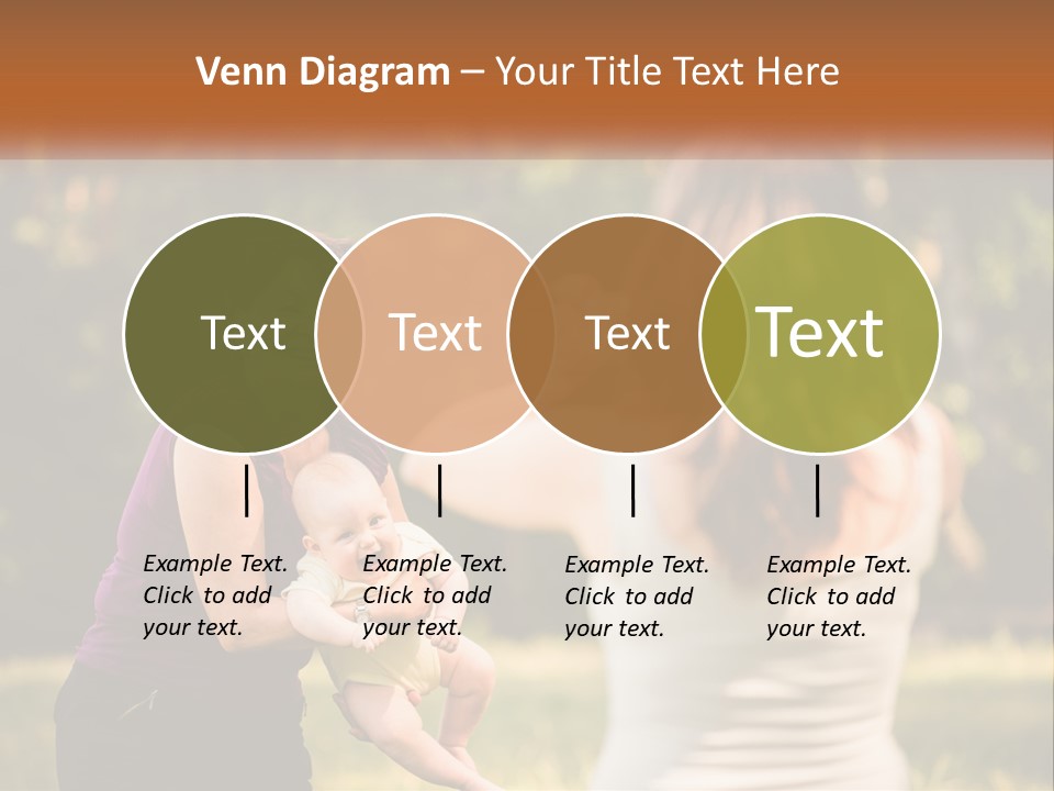 A Woman Taking A Picture Of A Woman Holding A Baby PowerPoint Template