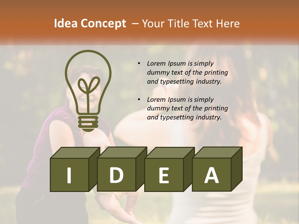 A Woman Taking A Picture Of A Woman Holding A Baby PowerPoint Template