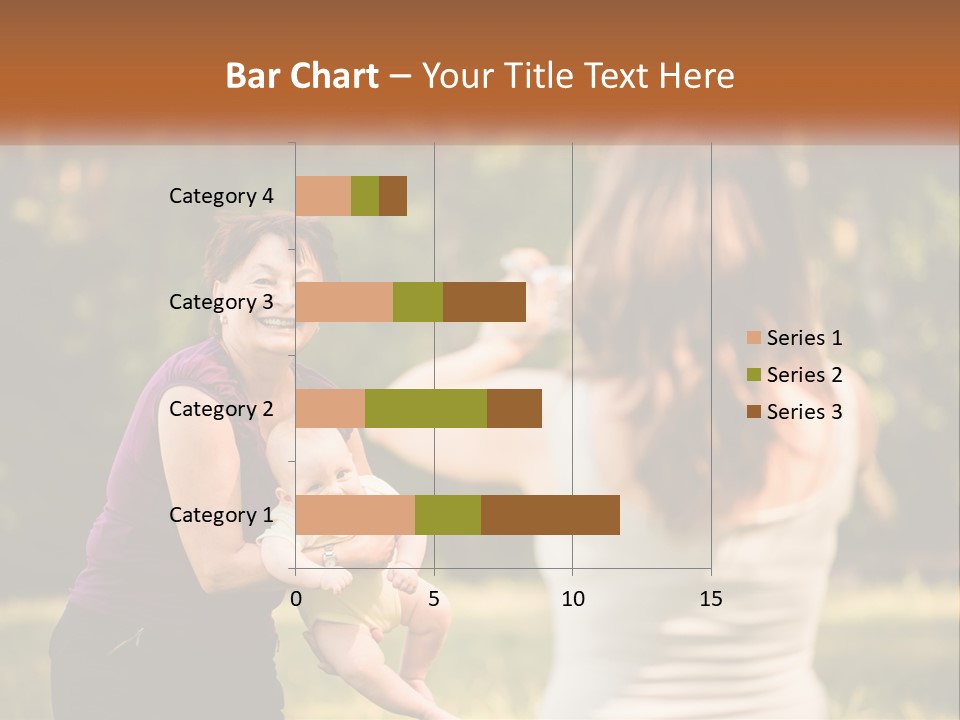 A Woman Taking A Picture Of A Woman Holding A Baby PowerPoint Template
