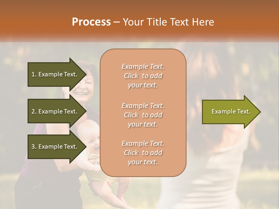 A Woman Taking A Picture Of A Woman Holding A Baby PowerPoint Template