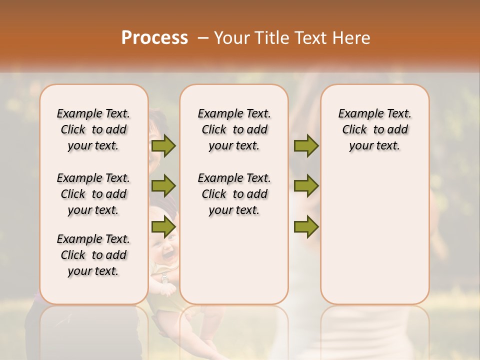 A Woman Taking A Picture Of A Woman Holding A Baby PowerPoint Template
