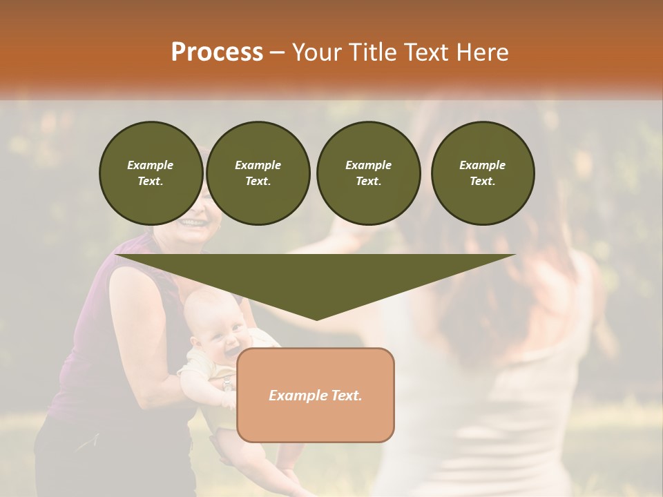 A Woman Taking A Picture Of A Woman Holding A Baby PowerPoint Template