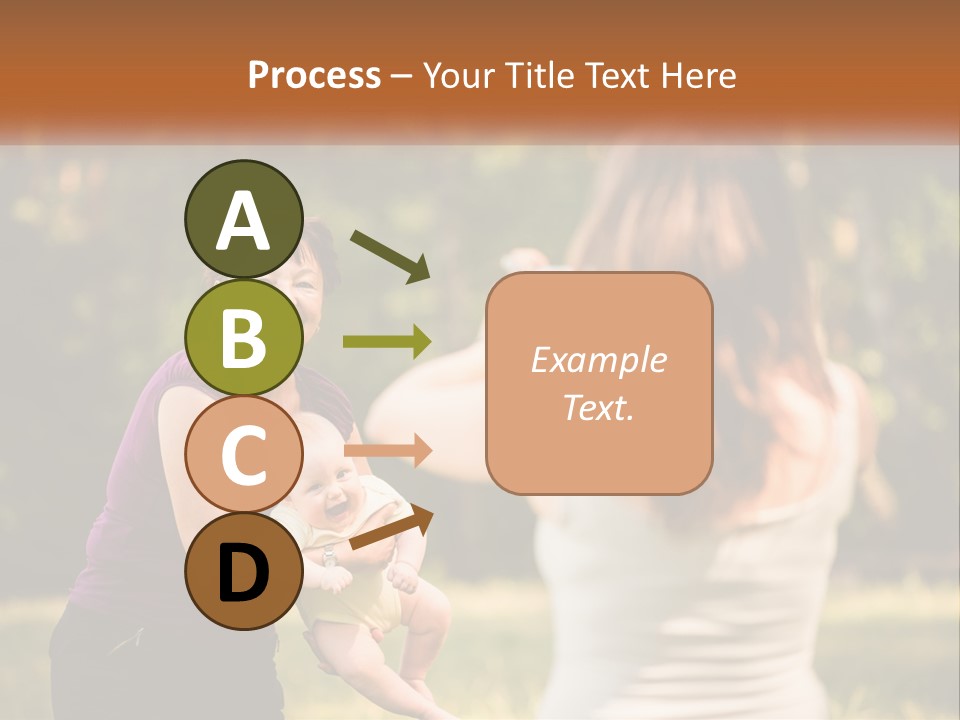 A Woman Taking A Picture Of A Woman Holding A Baby PowerPoint Template