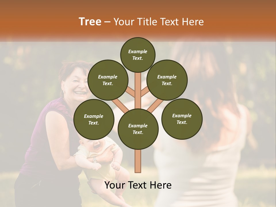 A Woman Taking A Picture Of A Woman Holding A Baby PowerPoint Template