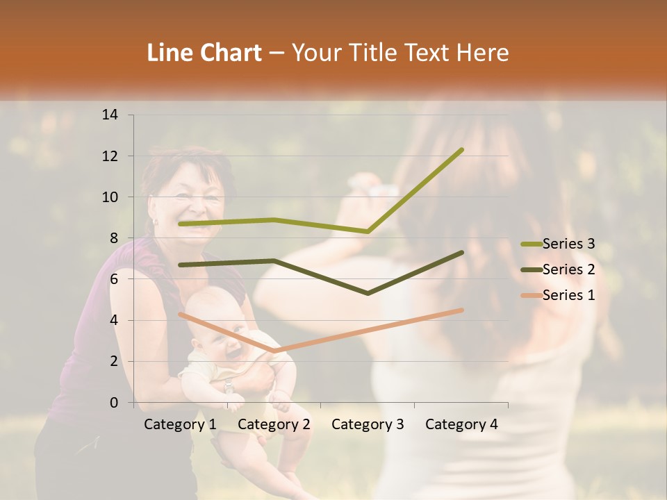 A Woman Taking A Picture Of A Woman Holding A Baby PowerPoint Template