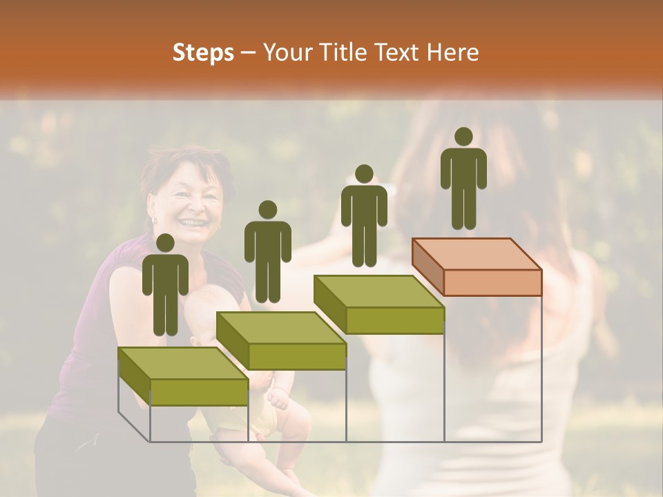 A Woman Taking A Picture Of A Woman Holding A Baby PowerPoint Template