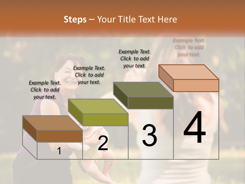 A Woman Taking A Picture Of A Woman Holding A Baby PowerPoint Template