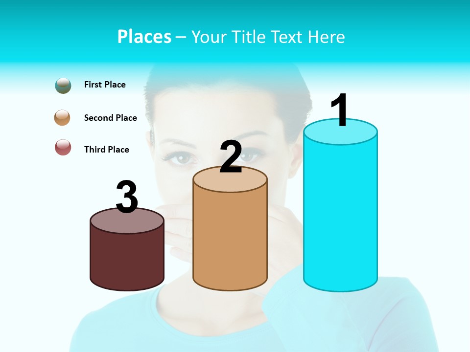 A Woman Covering Her Mouth With Her Hand PowerPoint Template