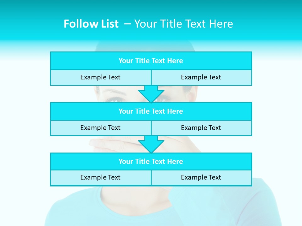 A Woman Covering Her Mouth With Her Hand PowerPoint Template