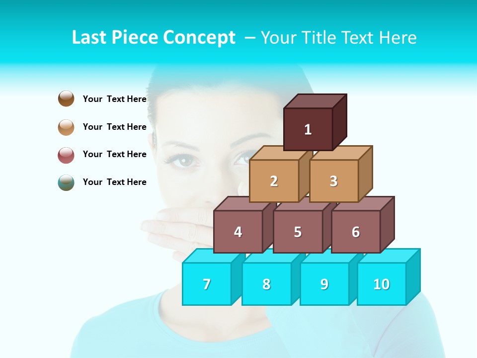 A Woman Covering Her Mouth With Her Hand PowerPoint Template