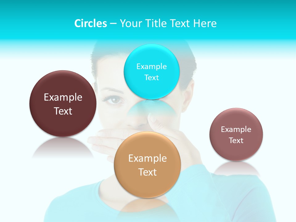 A Woman Covering Her Mouth With Her Hand PowerPoint Template