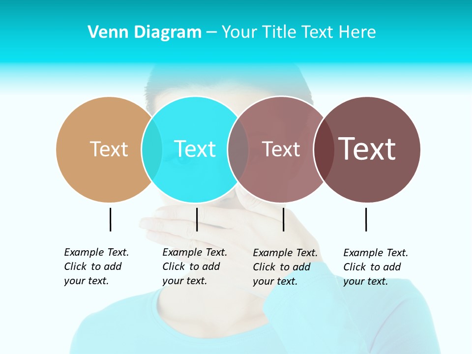 A Woman Covering Her Mouth With Her Hand PowerPoint Template