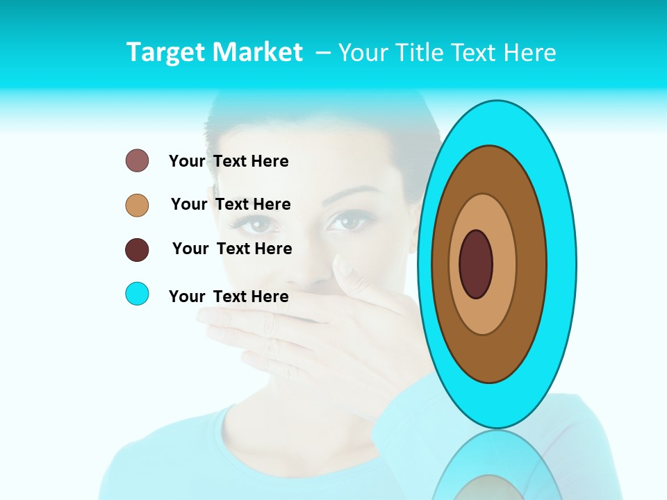 A Woman Covering Her Mouth With Her Hand PowerPoint Template