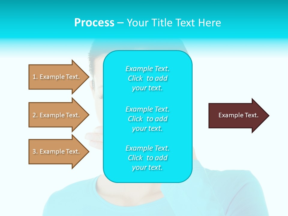 A Woman Covering Her Mouth With Her Hand PowerPoint Template
