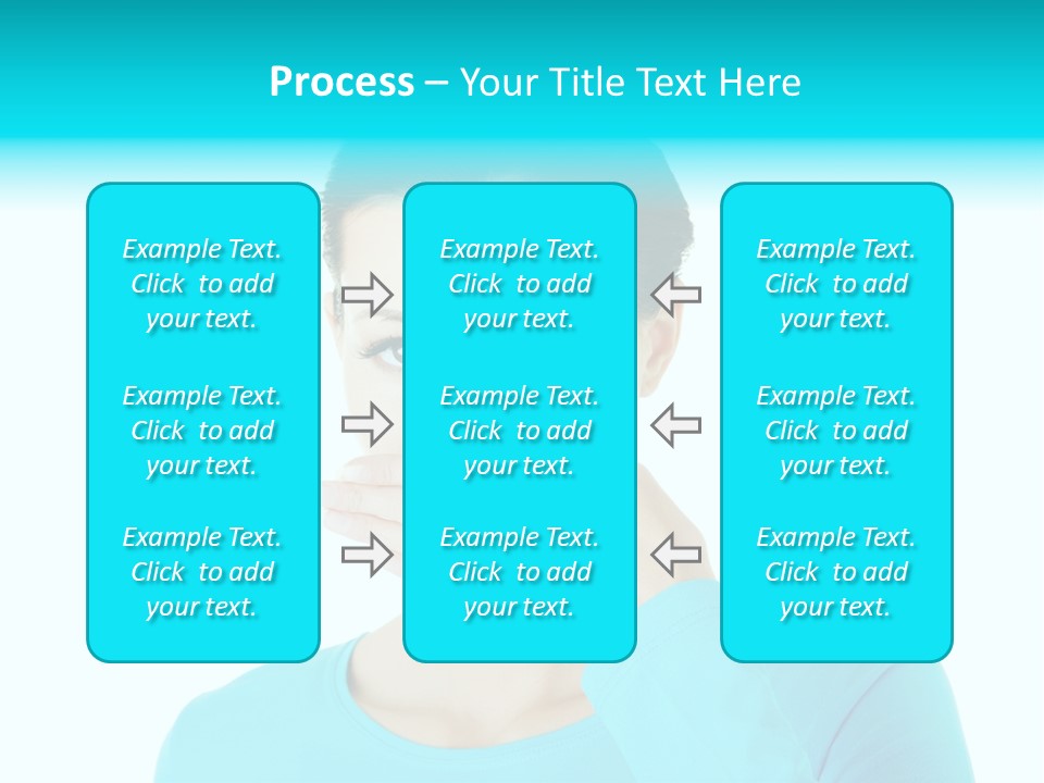 A Woman Covering Her Mouth With Her Hand PowerPoint Template