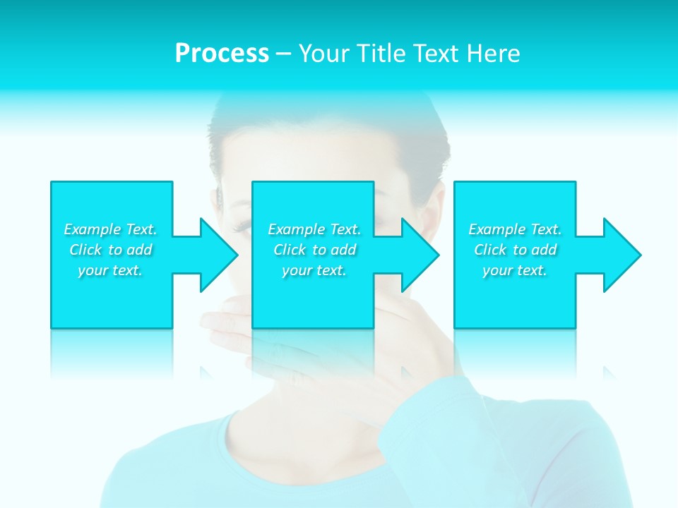 A Woman Covering Her Mouth With Her Hand PowerPoint Template