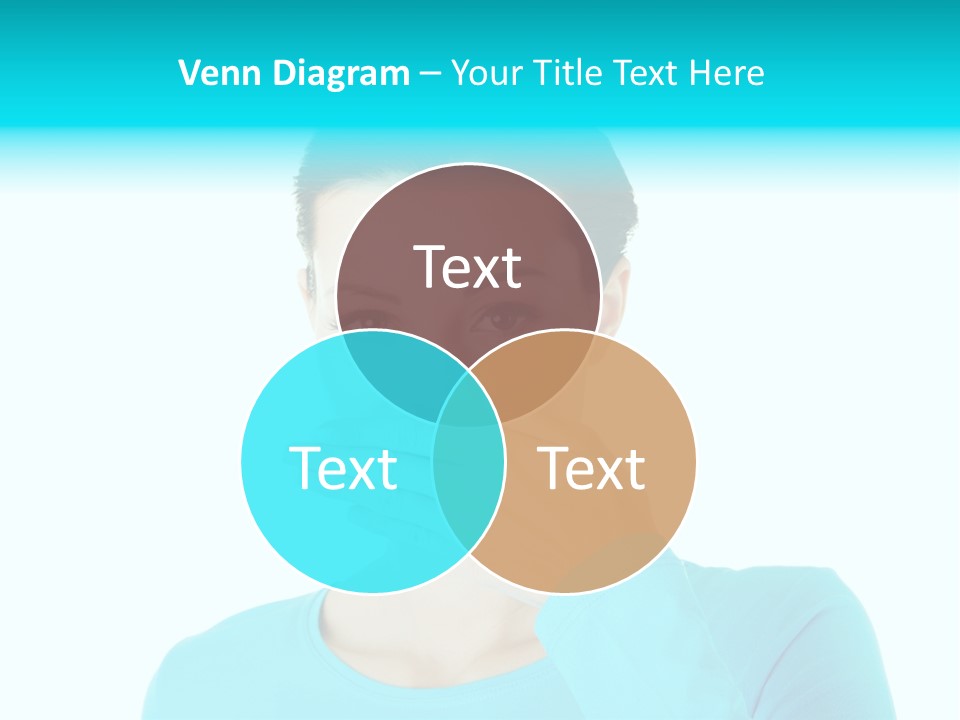 A Woman Covering Her Mouth With Her Hand PowerPoint Template