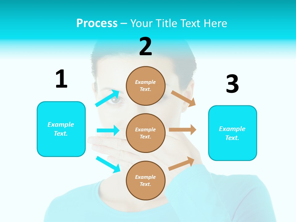 A Woman Covering Her Mouth With Her Hand PowerPoint Template