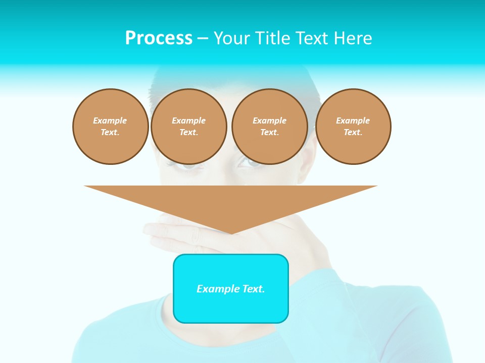 A Woman Covering Her Mouth With Her Hand PowerPoint Template