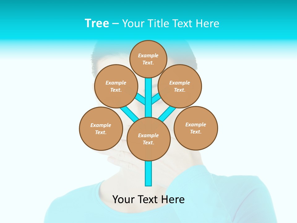 A Woman Covering Her Mouth With Her Hand PowerPoint Template