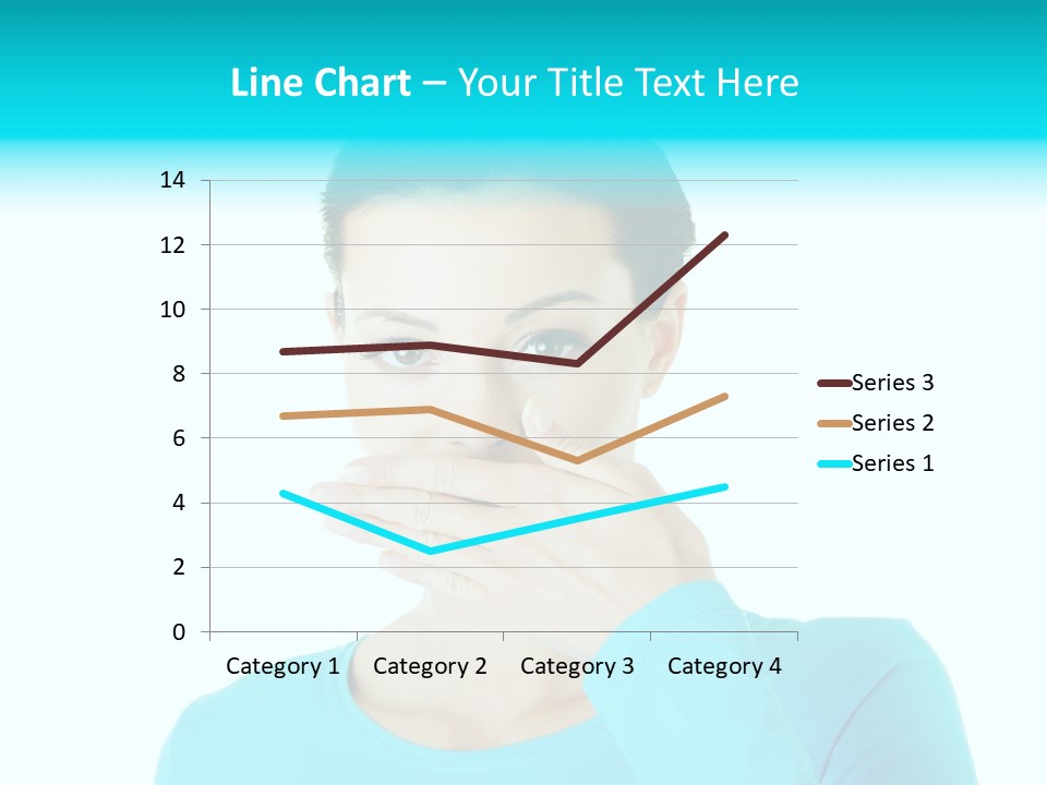 A Woman Covering Her Mouth With Her Hand PowerPoint Template