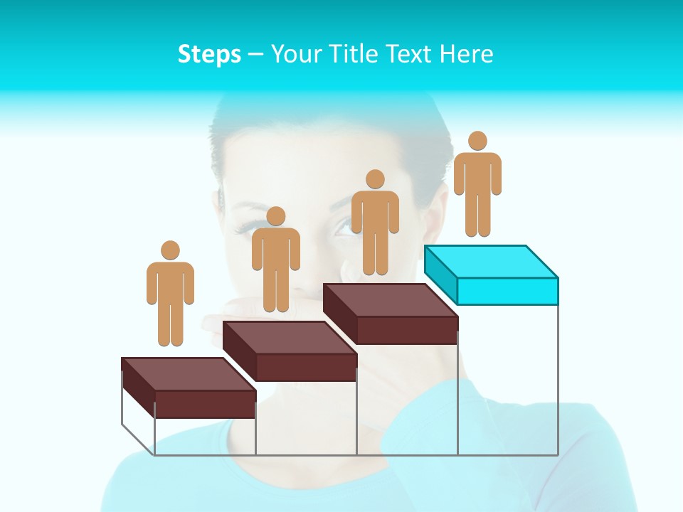 A Woman Covering Her Mouth With Her Hand PowerPoint Template