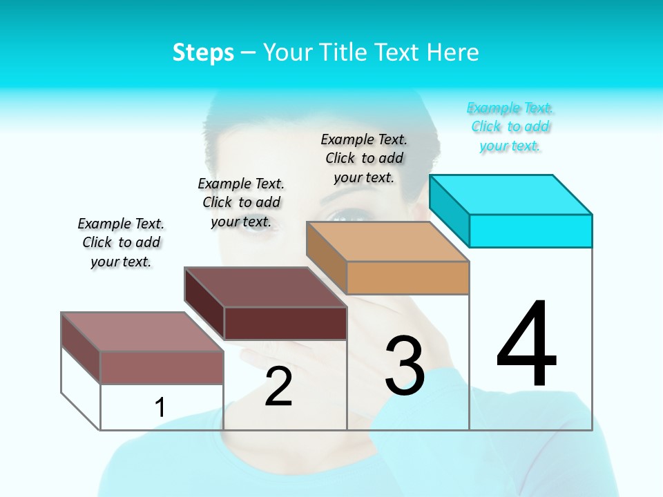 A Woman Covering Her Mouth With Her Hand PowerPoint Template