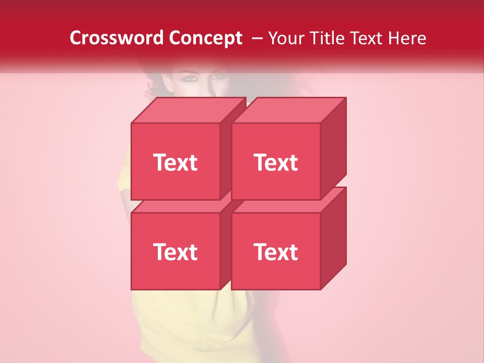 A Woman In A Yellow Dress Posing For A Picture PowerPoint Template