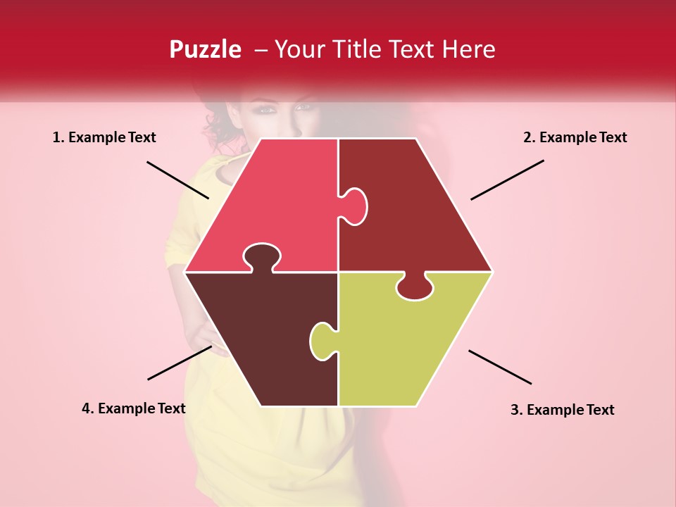 A Woman In A Yellow Dress Posing For A Picture PowerPoint Template