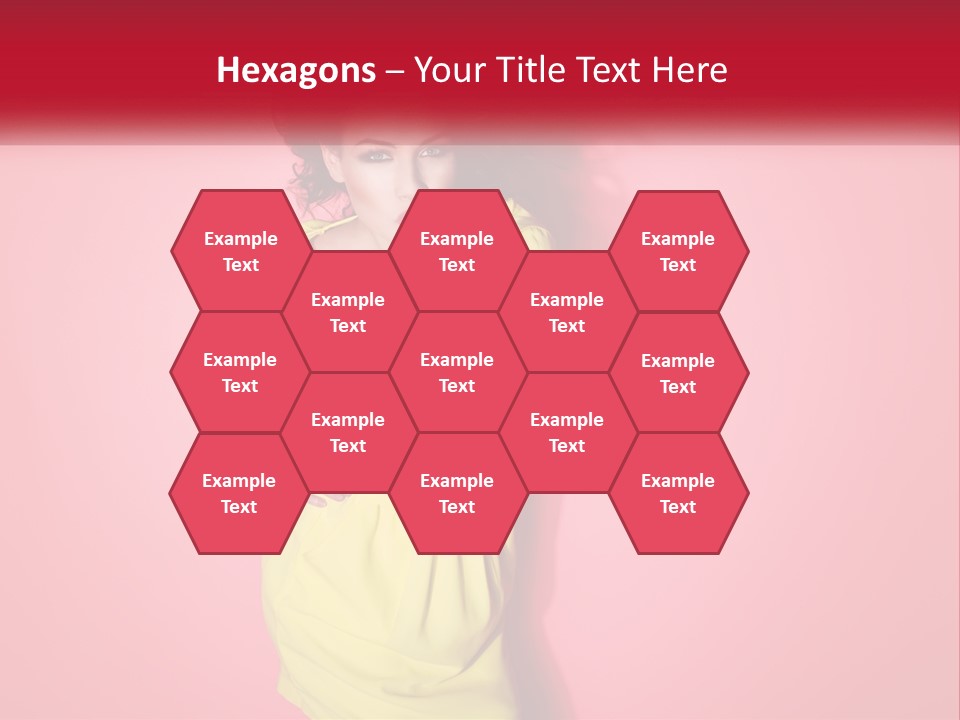 A Woman In A Yellow Dress Posing For A Picture PowerPoint Template