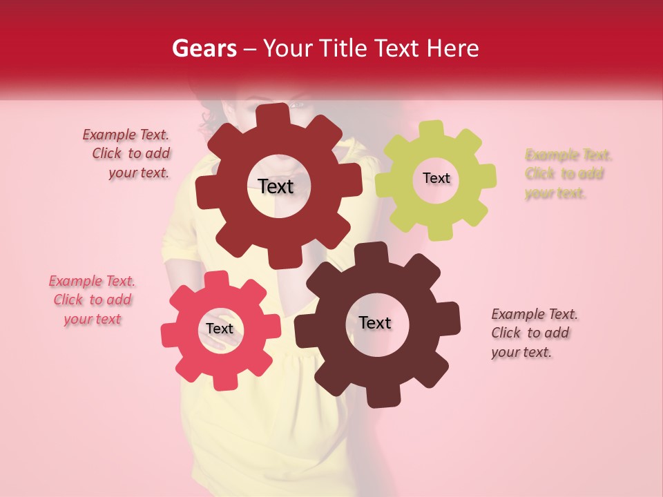 A Woman In A Yellow Dress Posing For A Picture PowerPoint Template